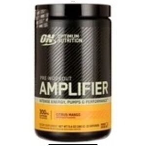 Optimum Nutrition Pre Workout Amplifier Powder, Citrus Mango, 20 Servings 13.4oz